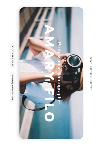 Thumbnail of Amary Filo Photographer's personal website ✨ design