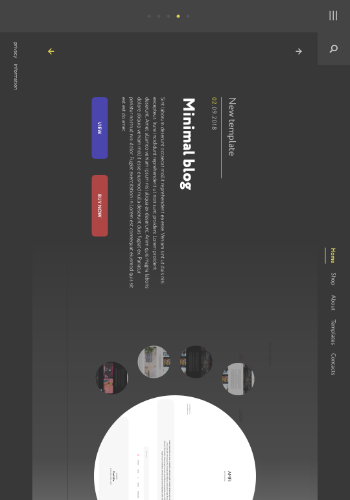 Website concept for a web studio. Created by Amary Filo